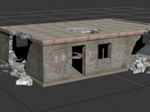 house destroid Modèle 3D