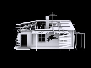 house destroid 2 Modèle 3D