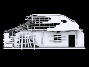 house destroid 3 Modèle 3D