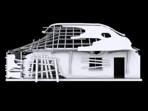 casa distrutta 3 Modello 3D