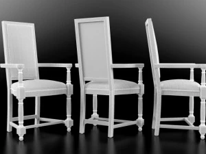 private dining room chair 3D Model