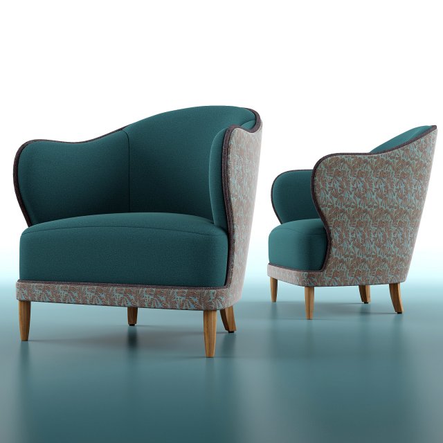 typical lounge chair 3Dモデル .c4d .max .obj .3ds .fbx .stl .blend 