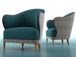 typical lounge chair 3D Model