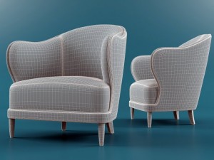 typical lounge chair 3Dモデル