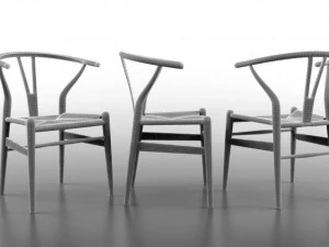 cadeira triangular ch24 Modelo 3D