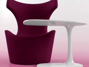 piccola papilio awa table by naoto fukasawa 3D Модель