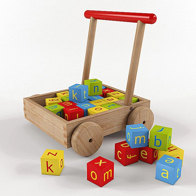 toycart 3D Model .c4d .max .obj .3ds .fbx .stl .blend 