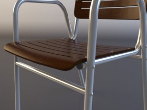 outdoor chair  table Model 3D