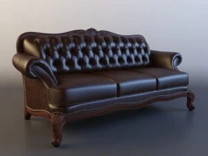 维多利亚沙发 3D 模型