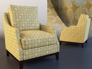 armchair lobby 3D-Modell