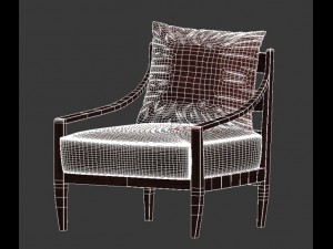 low lobby chair 3D Модель