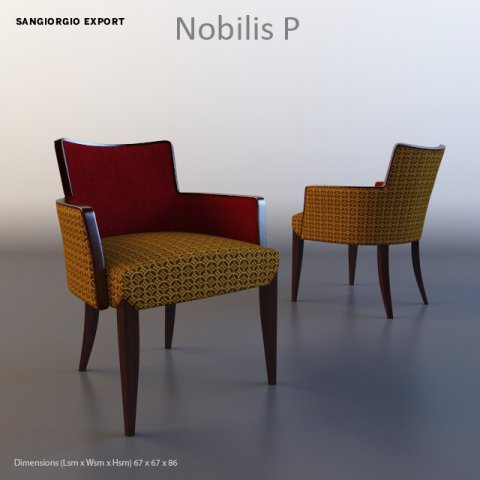 restaurant chair nobilis p 3D Model .c4d .max .obj .3ds .fbx .stl .blend