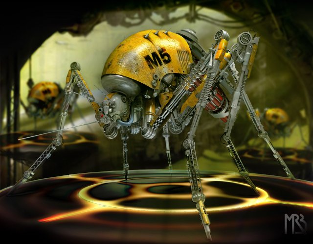 mosquito robot Model 3D .c4d .max .obj .3ds .fbx .stl .blend 