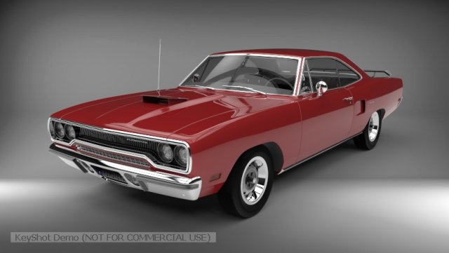 Plymouth roadrunner 3D Модель .c4d .max .obj .3ds .fbx .stl .blend 