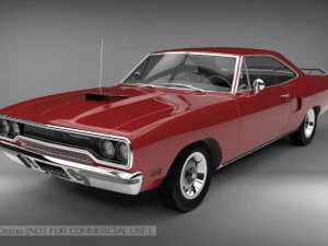 Плимут Роудраннер 3D Модель