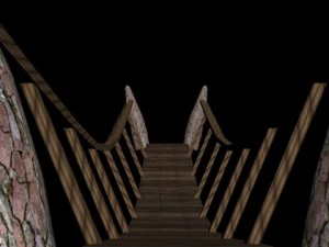 rope bridge 3D Model