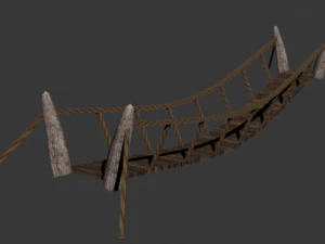rope bridge 3D Model