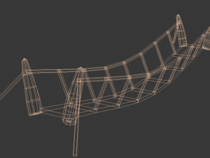 rope bridge 3D 모델
