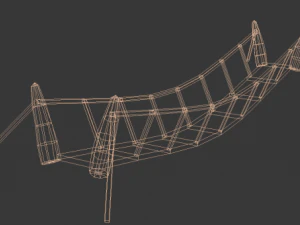 rope bridge 3D Model