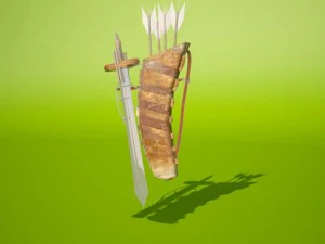 insieme di medievale Modello 3D