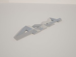 4x4 logo Model 3D