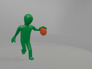 blender rigged figure 3Dモデル