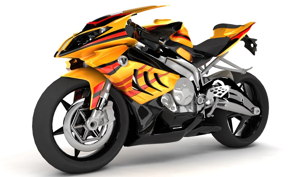 bike 3D Model .c4d .max .obj .3ds .fbx .stl .blend 