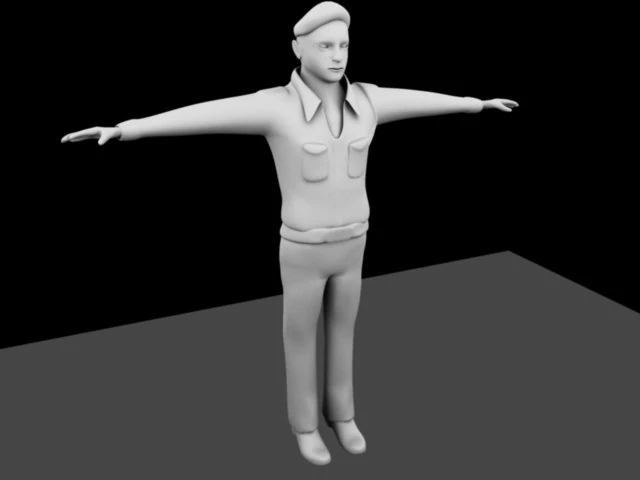 man 3D Model .c4d .max .obj .3ds .fbx .stl .blend 