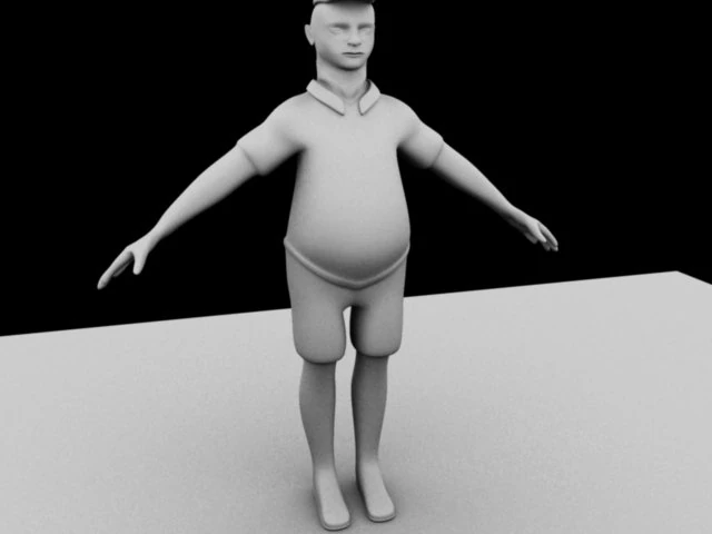 man 3D Model .c4d .max .obj .3ds .fbx .stl .blend 