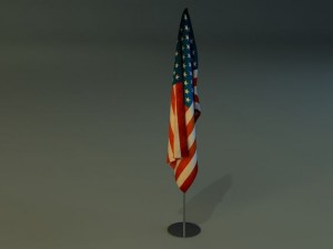 flag stand 3D-Modell