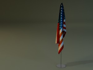 flag stand 3D-Modell