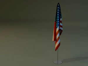 flag stand 3D Model