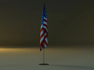 flag stand 3D Model