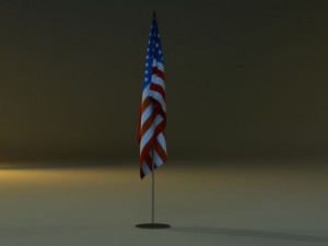 flag stand 3D-Modell