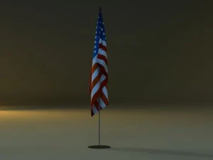 flag stand 3D Model