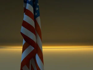 flag stand 3D Model