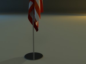 flag stand 3D-Modell