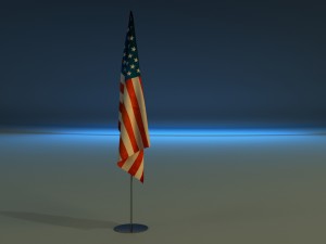 flag stand 3D-Modell