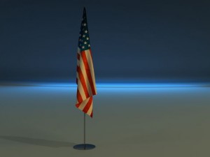 flag stand 3D-Modell