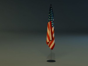 flag stand 3D-Modell