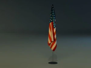 flag stand 3D Model