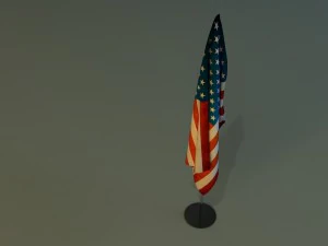 flag stand 3D Model