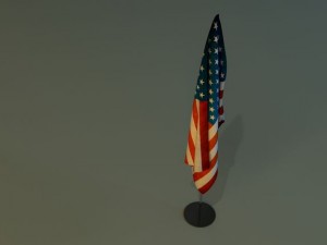 flag stand 3D-Modell