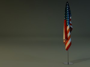 flag stand 3D-Modell