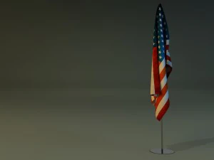 flag stand 3D Model
