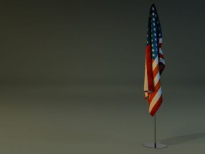 flag stand 3D-Modell