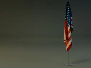 flag stand 3D Model
