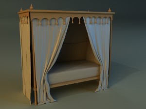 children bed 3D-Modell