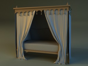 children bed 3D-Modell