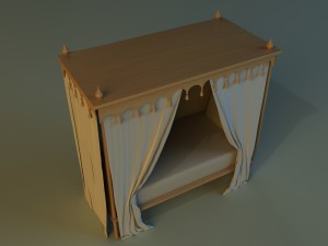 children bed 3D-Modell